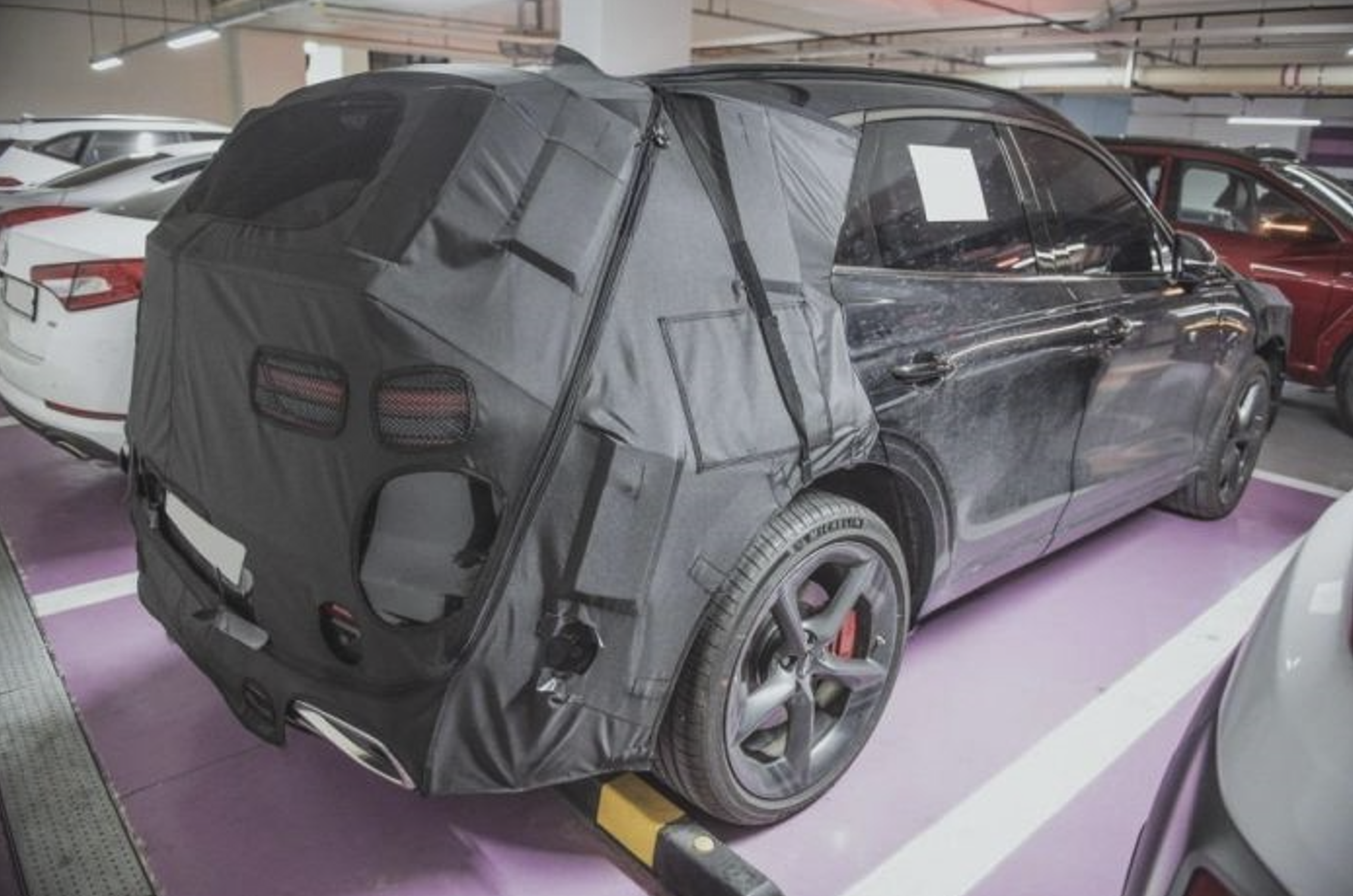 제네시스 GV70 페이스리프트 테스트카 스파이샷