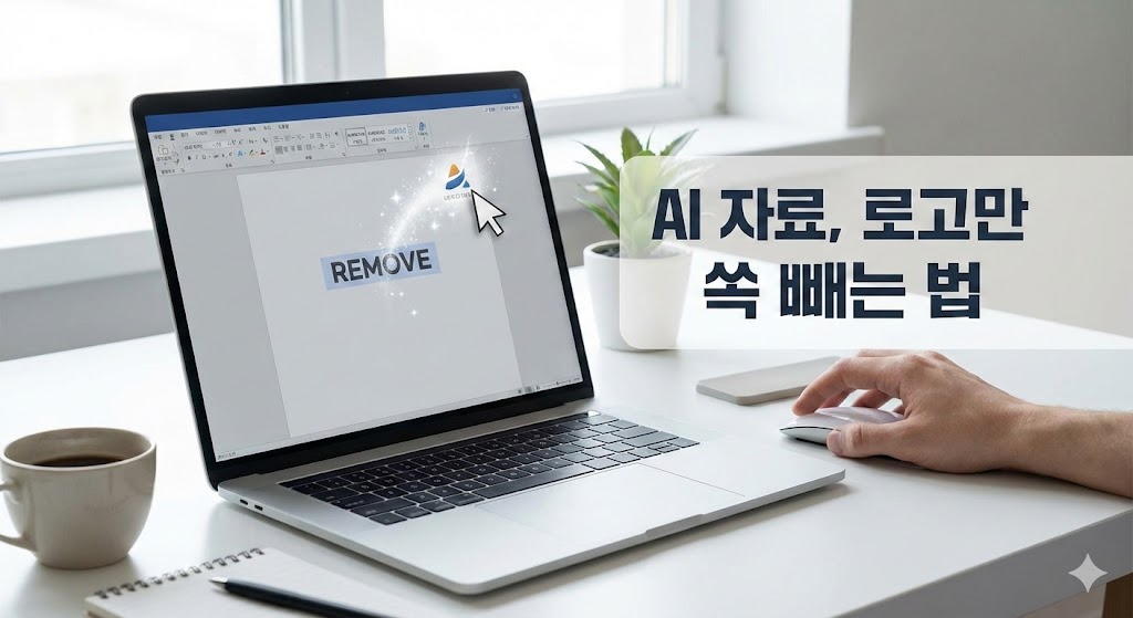 구글 노트북LM(NotebookLM) 자료, '로고' 없이 깔끔하게 쓰는 법! (PDF, 오디오, 슬라이드 워터마크 삭제)