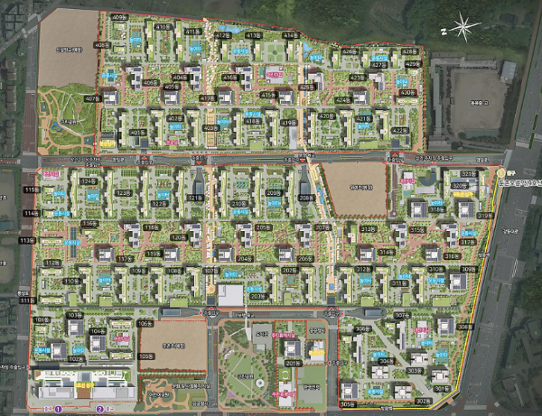 단지배치도 이미지입니다.