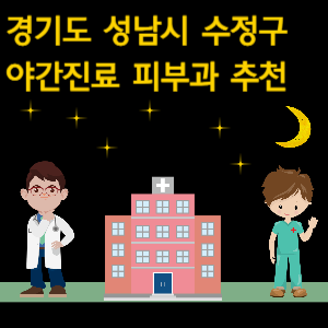 성남시 수정구 야간진료 피부과 병원 추천