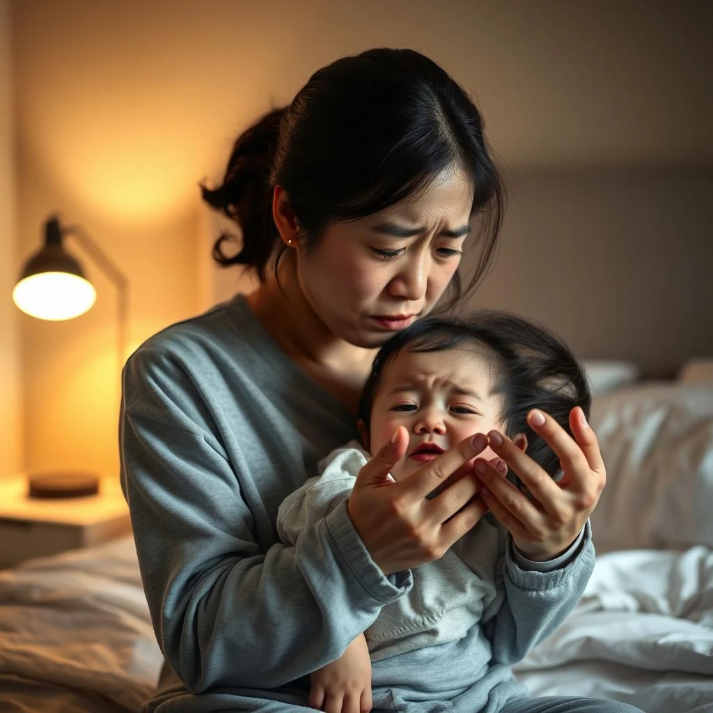 깊은 잠 못 자고 깨는 아이 속열과 ..