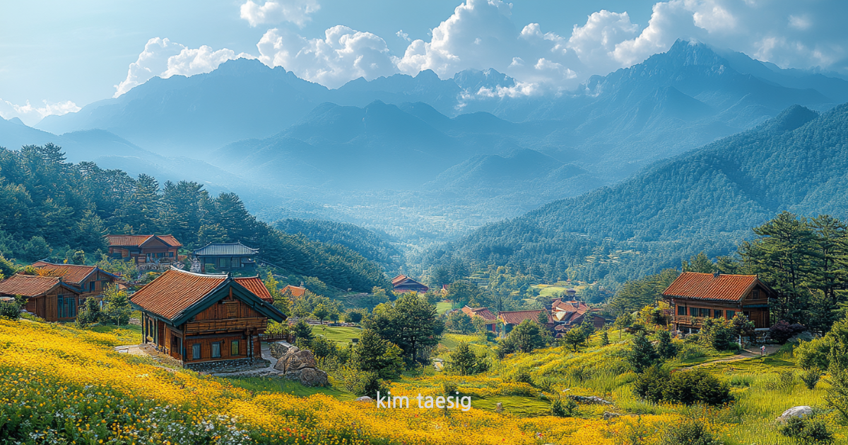 가리왕산의 사계절