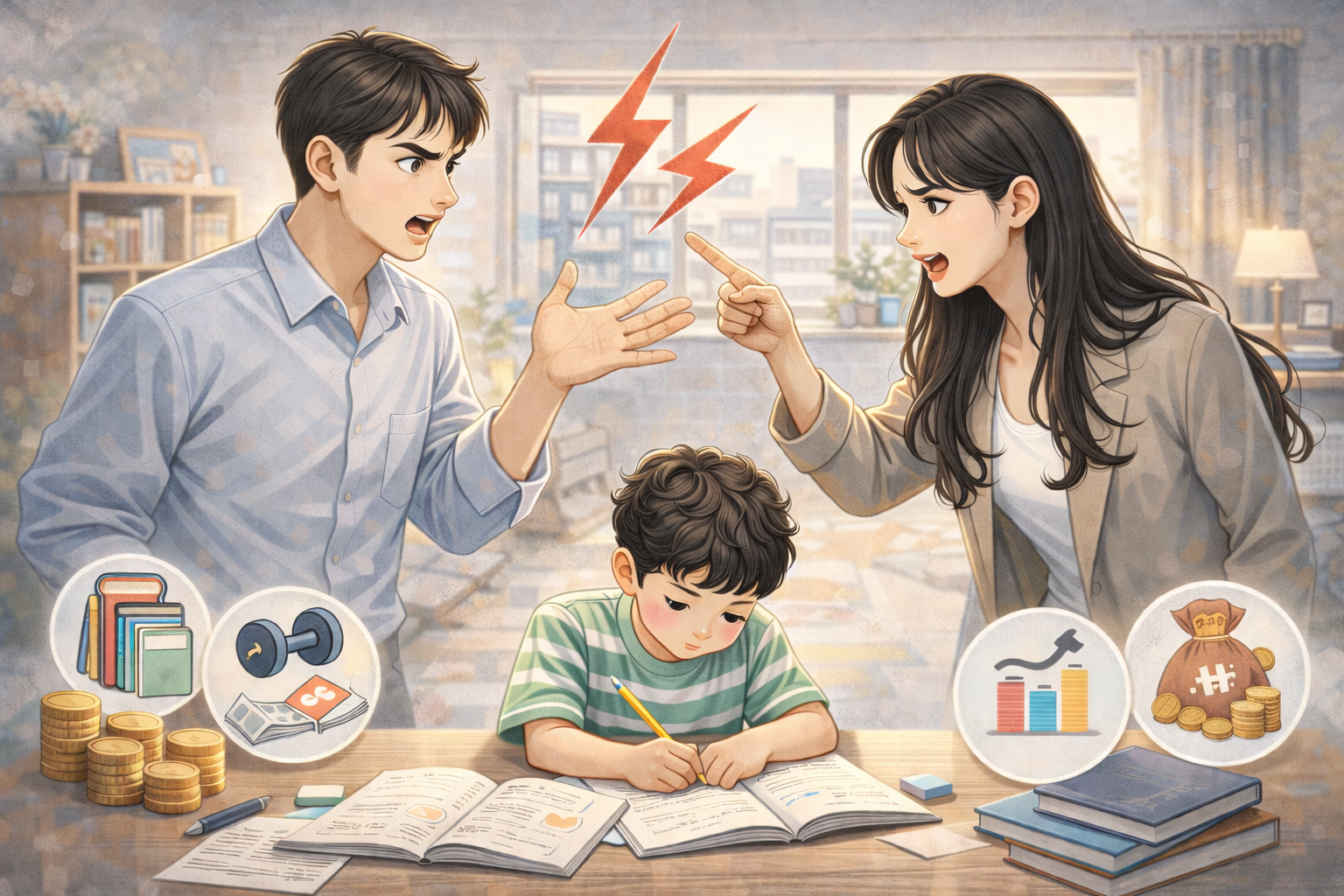 초등 입학 후 부모가 가장 많이 싸우는 이유 5가지