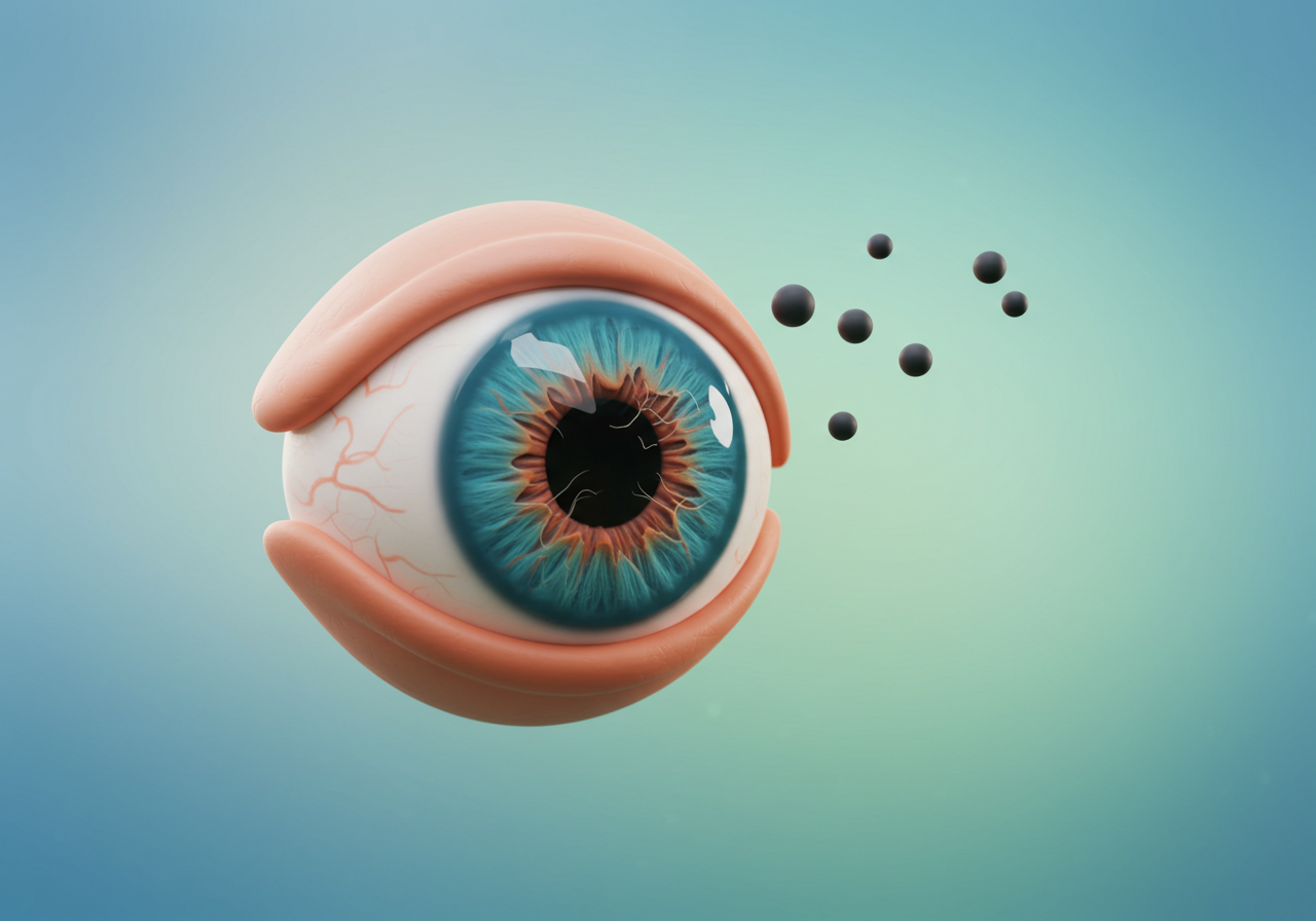 비문증 원인 7가지와 눈앞에 떠다니는 점의 비밀