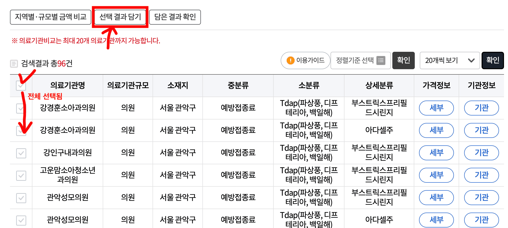 백일해 예방접종 무료 병원 가격 및 접종시기 부작용