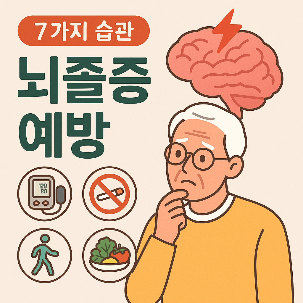 뇌졸증 예방을 위한 7가지 습관 🧠 지금부터 실천하세요!