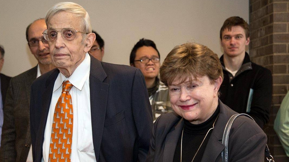 노년의 존 내쉬와 알리샤