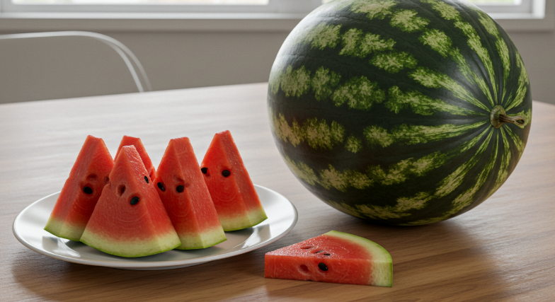 깎아 먹는 이색 수박, 놀라운 효능과 주의할 점