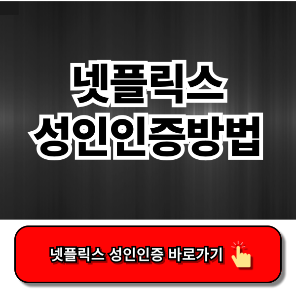 넷플릭스 성인인증방법