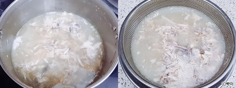 삼계죽-만들기-닭죽-끓이는-법-남은-삼계탕-활용