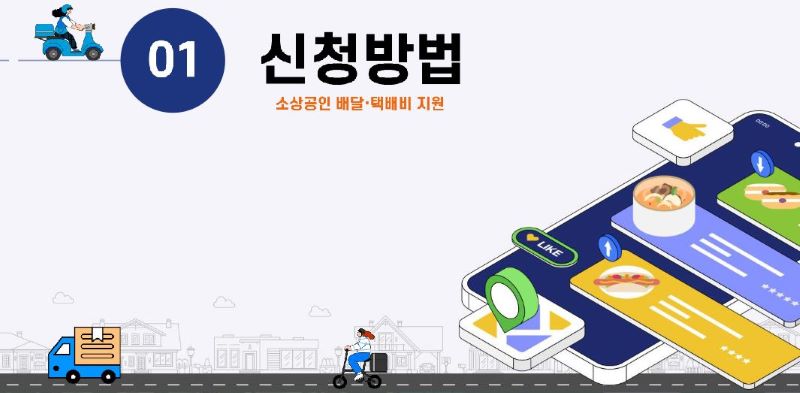 배달, 택배비 지원 신청대상