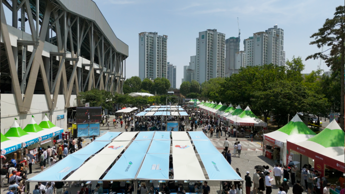 떡볶이 페스티벌 진행 장면