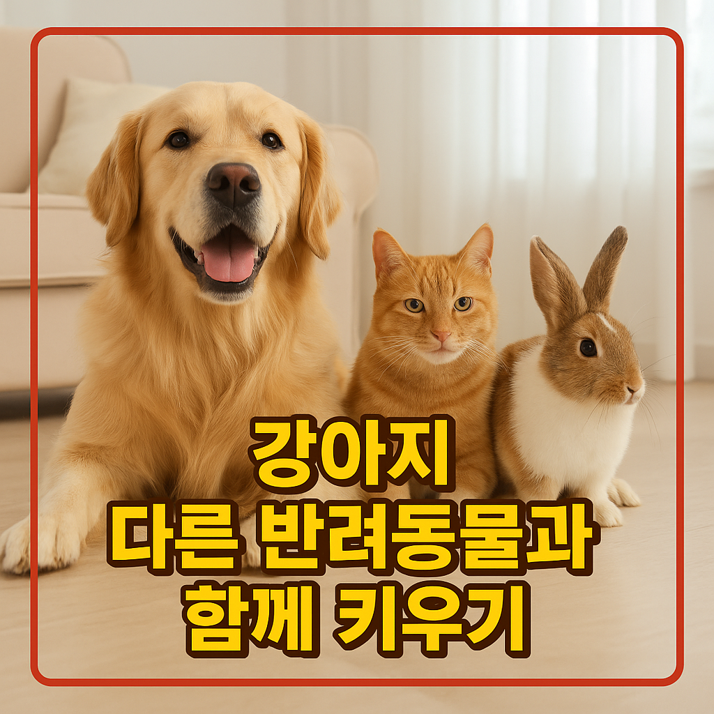 강아지 다른 반려동물과 함께 키우기