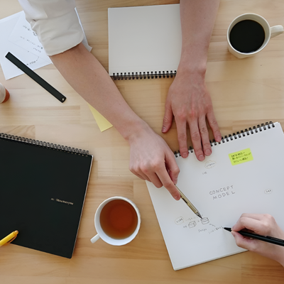 회의시 종이 노트