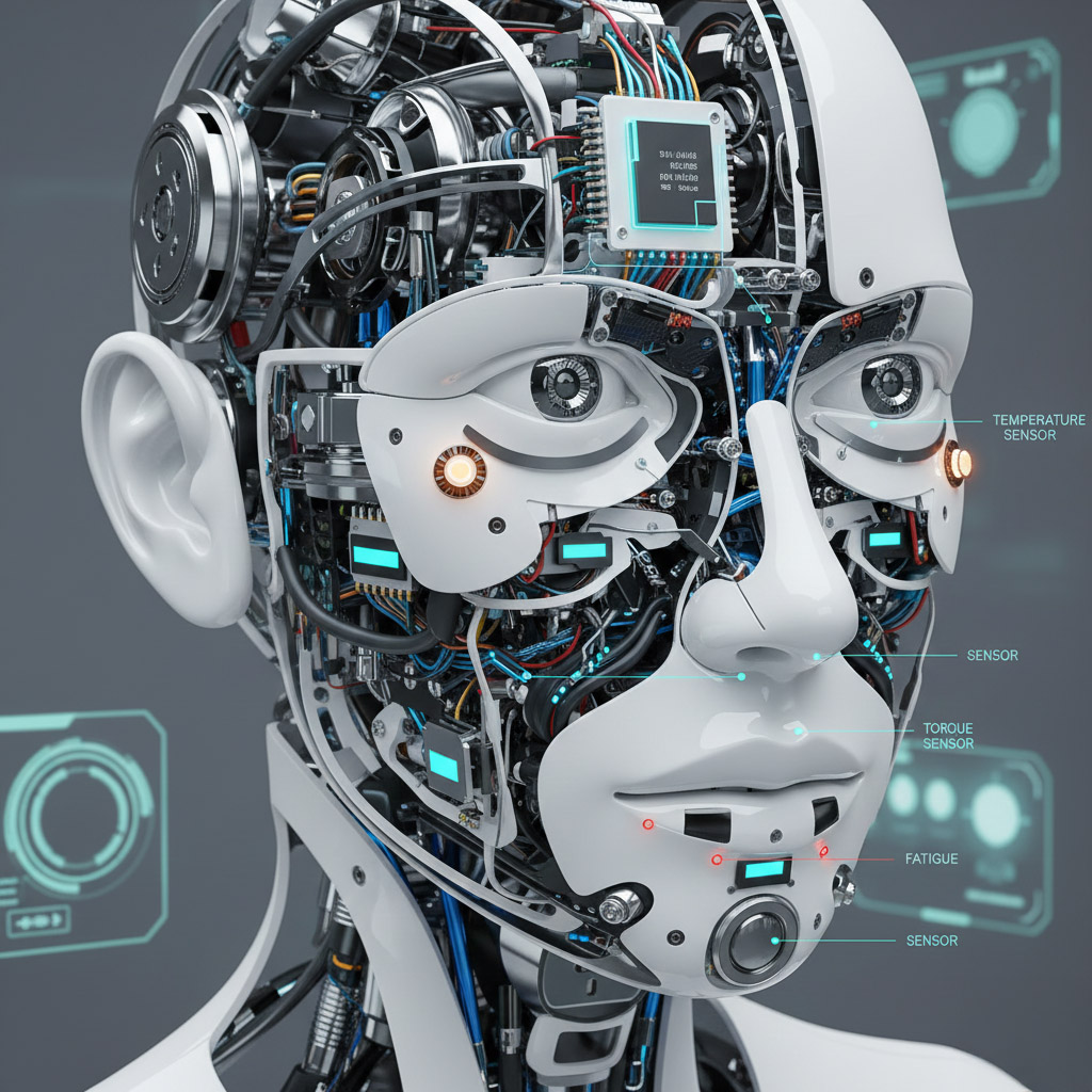 휴머노이드 얼굴의 실시간 상태 모니터링