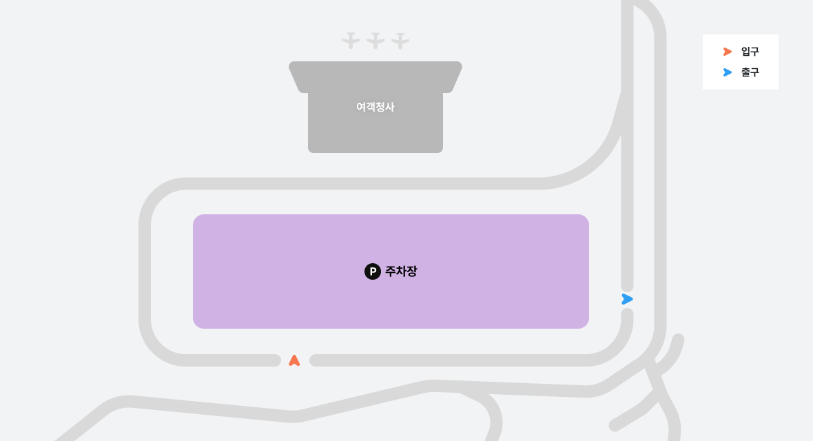 포항경주공항 주차장 약도