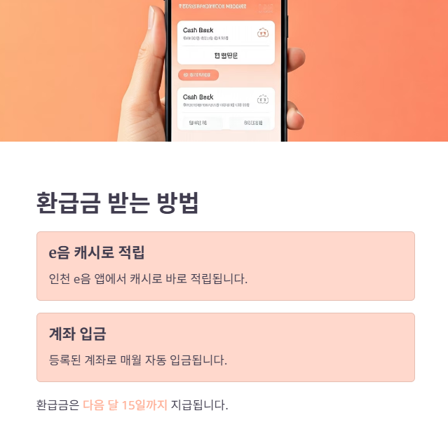 교통비 환급 방법 및 유의사항
