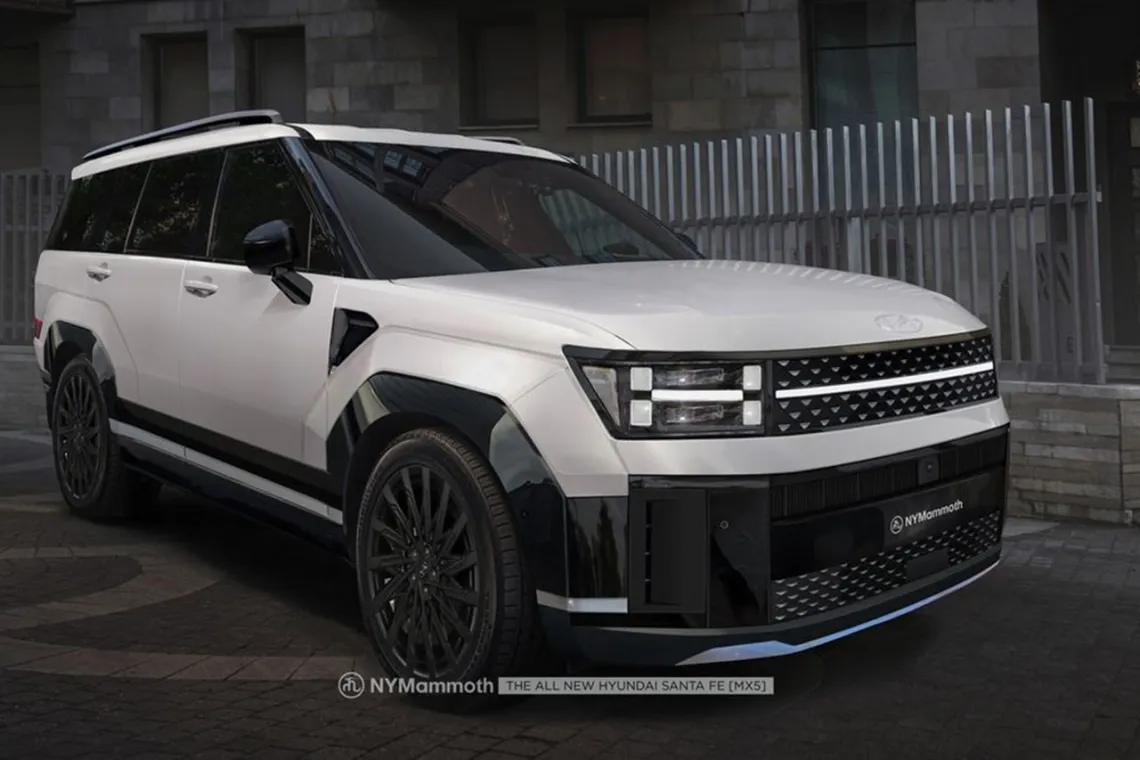 현대자동차가 올 하반기 선보일 신형 '싼타페 풀체인지(MX5)' 모델의 예상도가 새롭게 공개됐다.