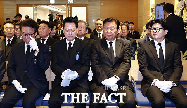 김민석 장동혁 대표가 참석한 최형우 전 장관 영결식
