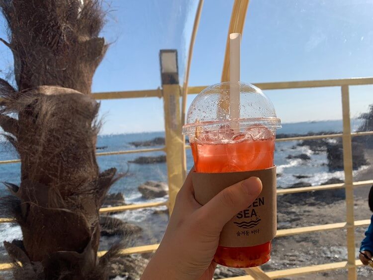 히든씨카페에서 판매하는 복자주스