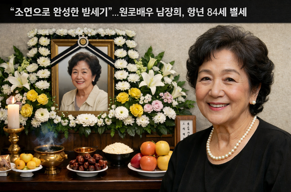 조연의 삶으로 빛낸 반세기, 원로배우 남정희 별세