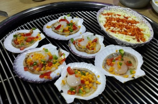 거제-가리비 숯불구이