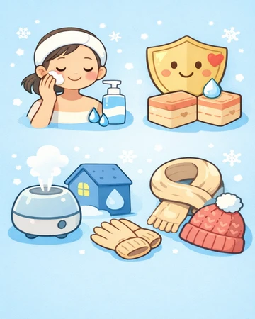 겨울철 피부 보습과 장벽 관리 모습9