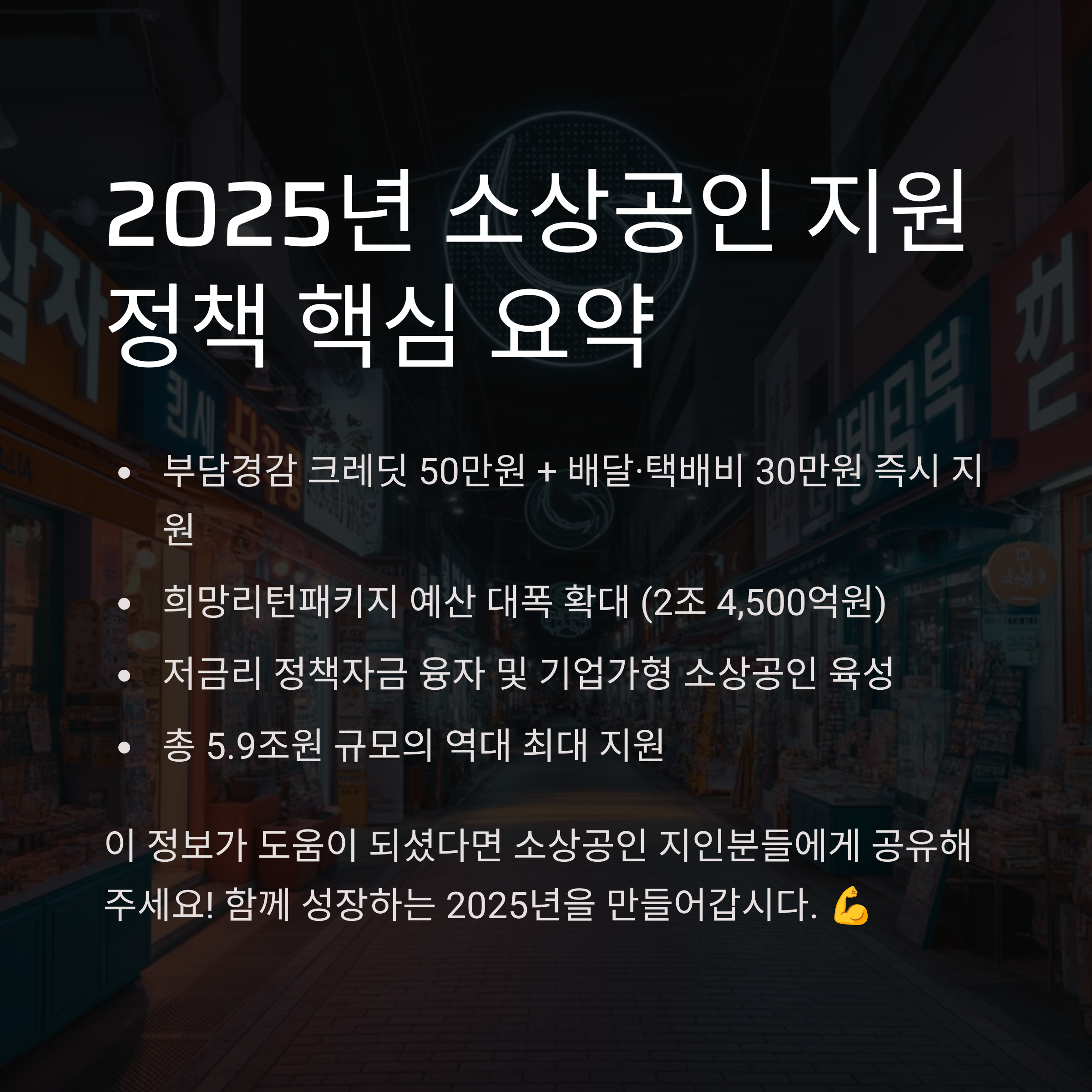 2025년 소상공인 지원정책 완벽 가이드