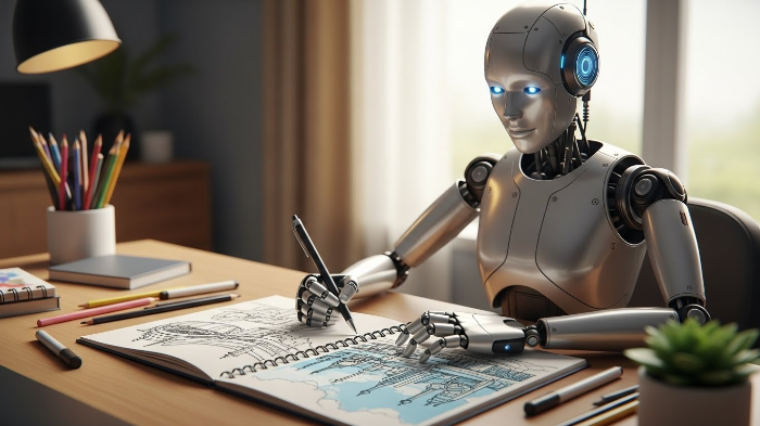 ai의 상상을 기반으로 하는 창작활동을 이미지화