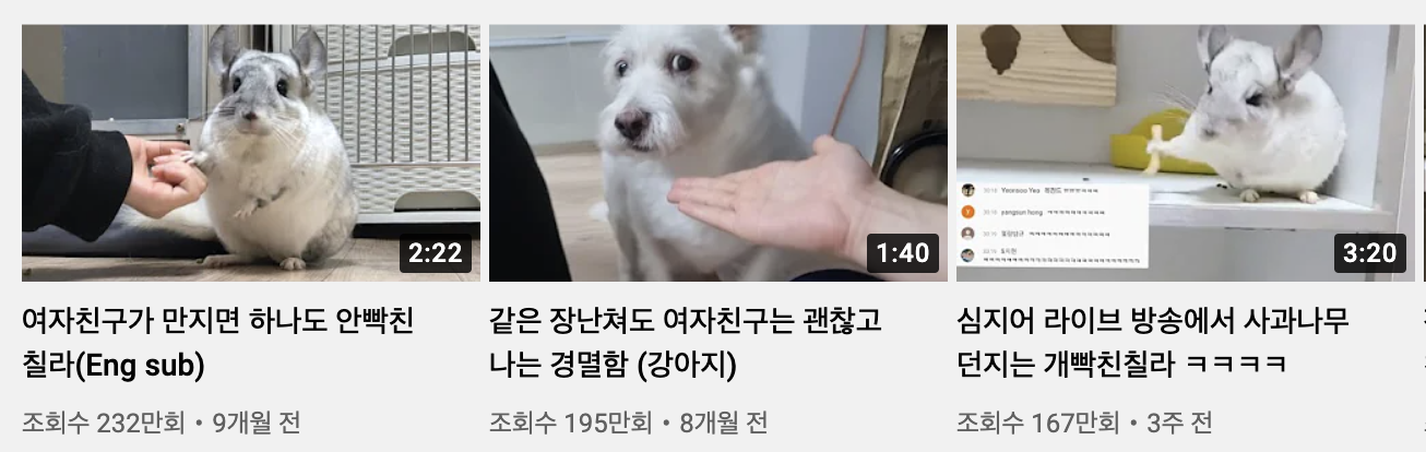 유튜브 썸네일 예시