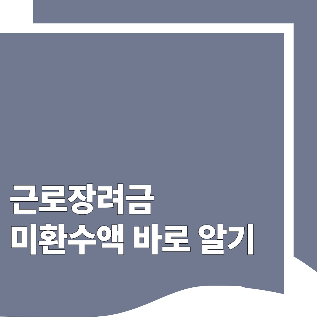 근로장려금 미환수액