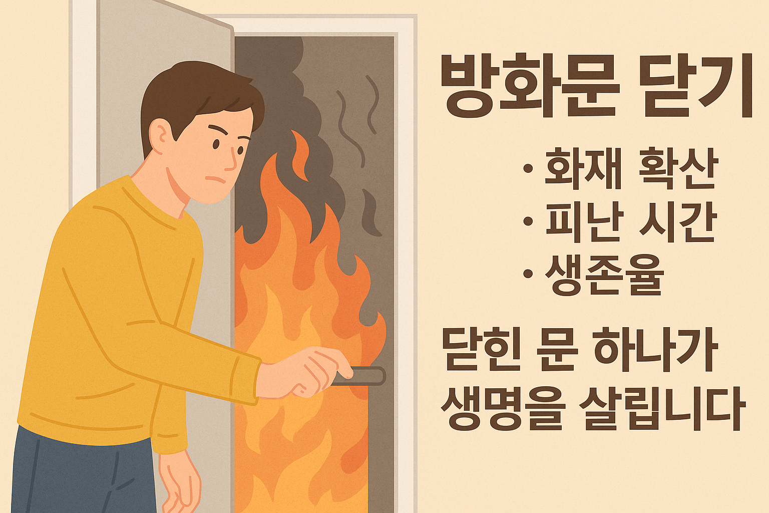 방화문 닫기