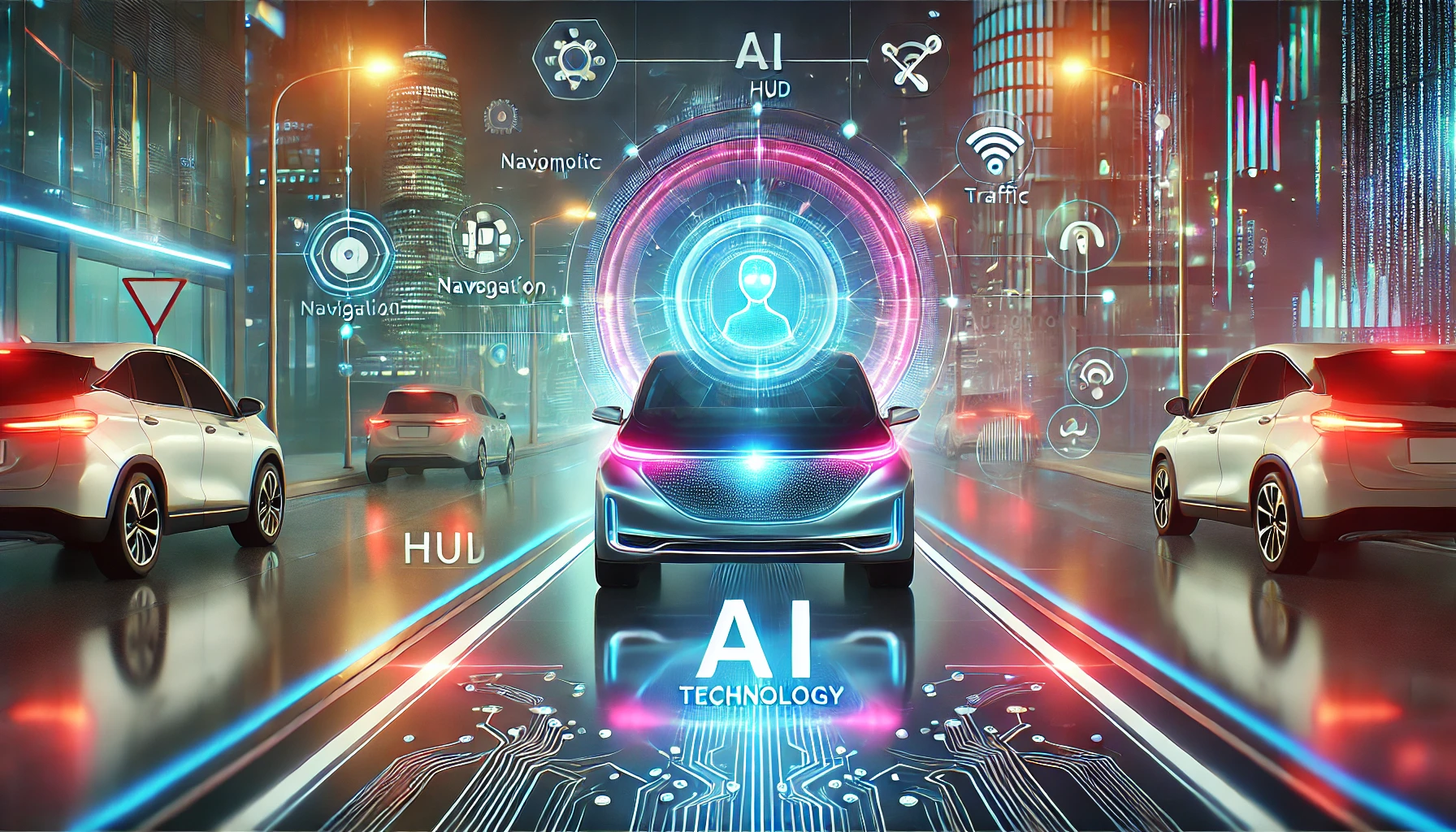 AI기술이 적용된 자동차 관련 사진