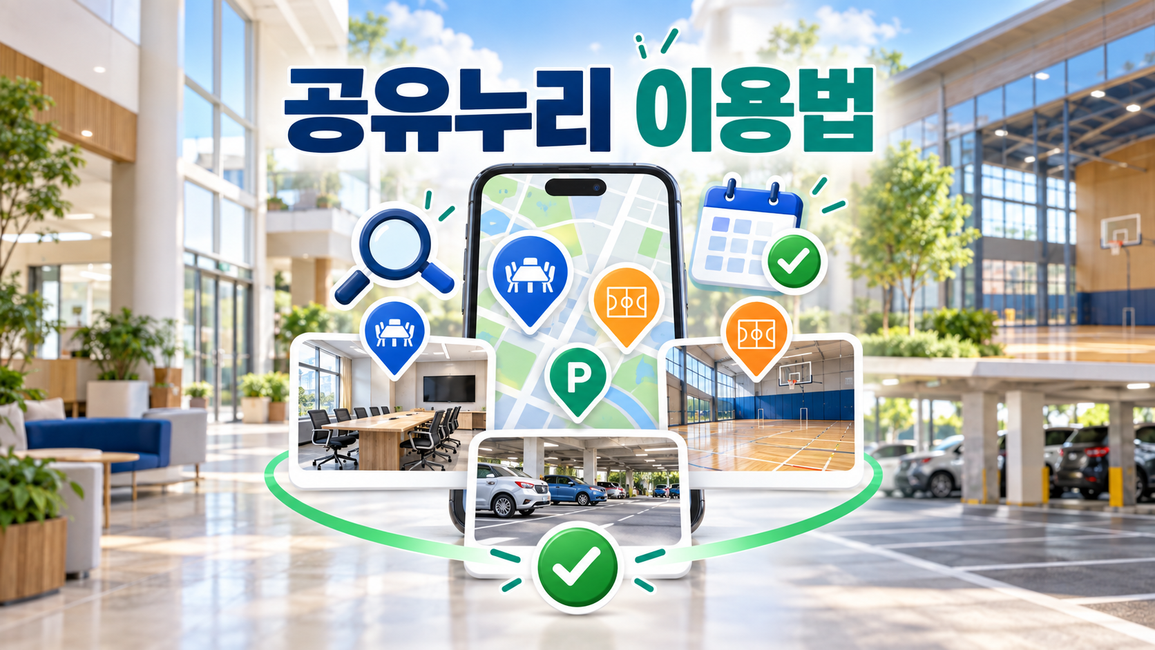 회의실&middot;체육시설&middot;주차장을 무료로 빌리는 공유누리 이용법 (완벽 가이드)