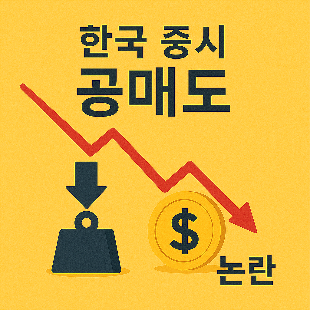 한국증시 공매도논란 이미지