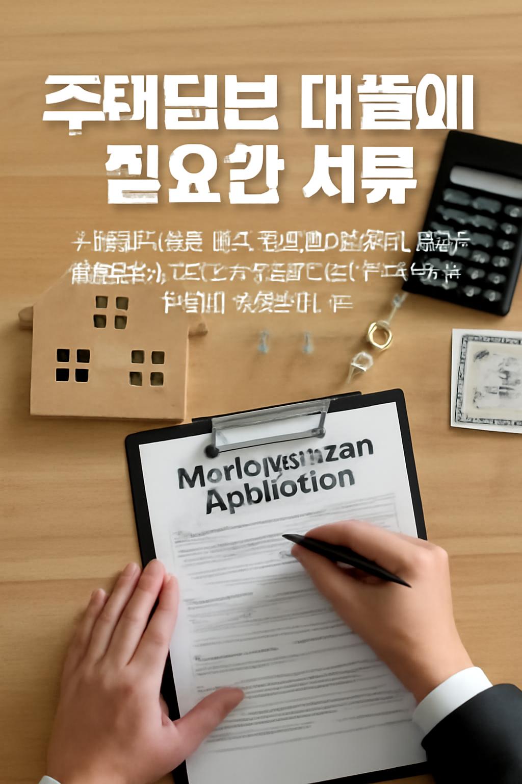 주택담보 대출에 필요한 서류