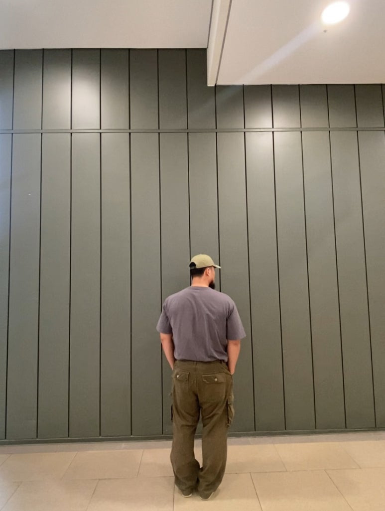 데일리룩(2025. 7. 18.)폴로랄프로렌 더블알엘 RRL 가먼트 다잉 트윌볼캡 카키, 칼하트 포켓티 반팔 K87 차콜, 프리즘웍스 카고 팬츠 카키, 아디다스 슈퍼스타 82 레드