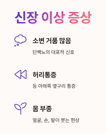 신장 이상 증상