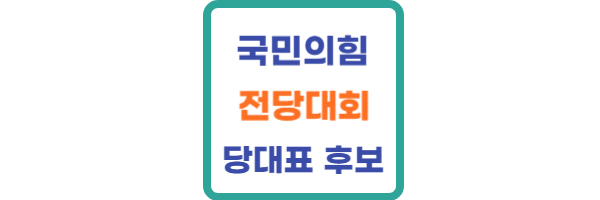 국민의힘 전당대회 일정