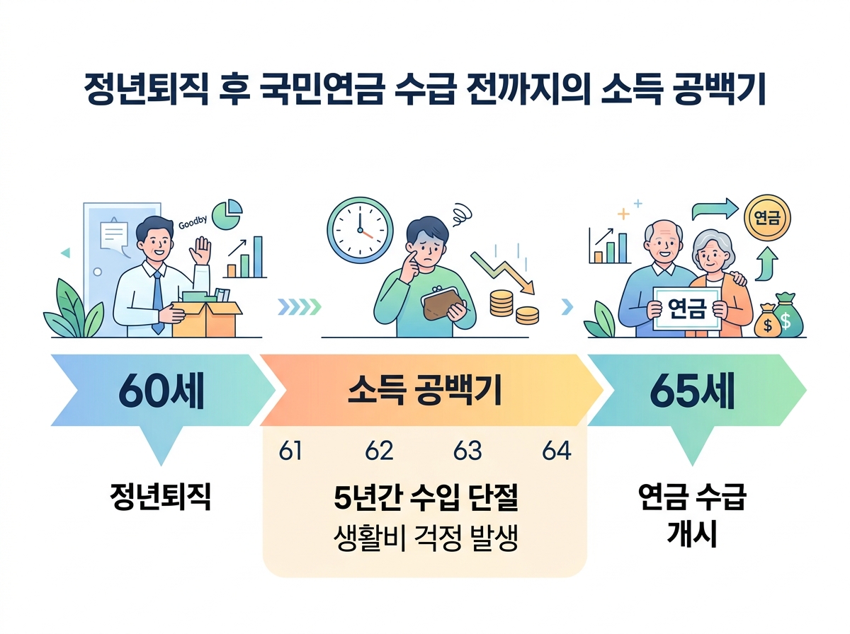 정년 후 국민 연금 수령까지 공백기