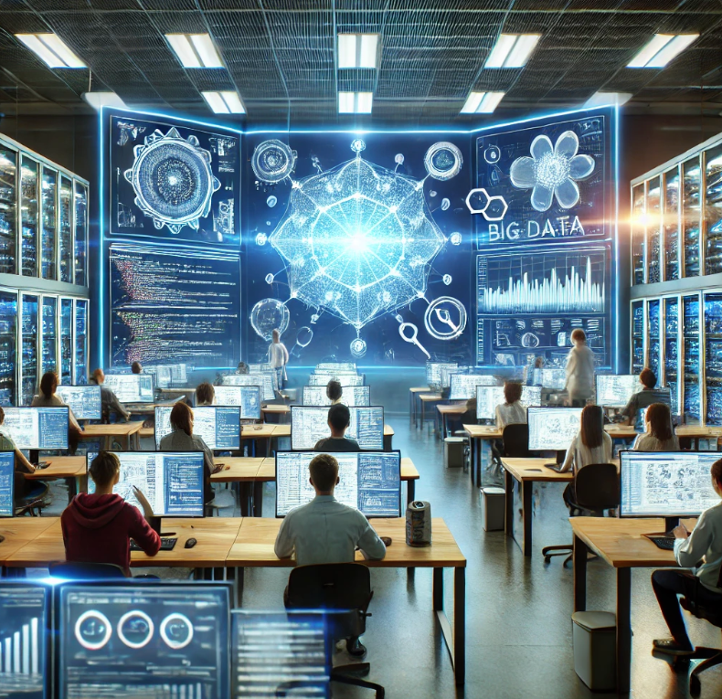 빅데이타를 연구하는 대학 캠퍼스 이미지 입니다.