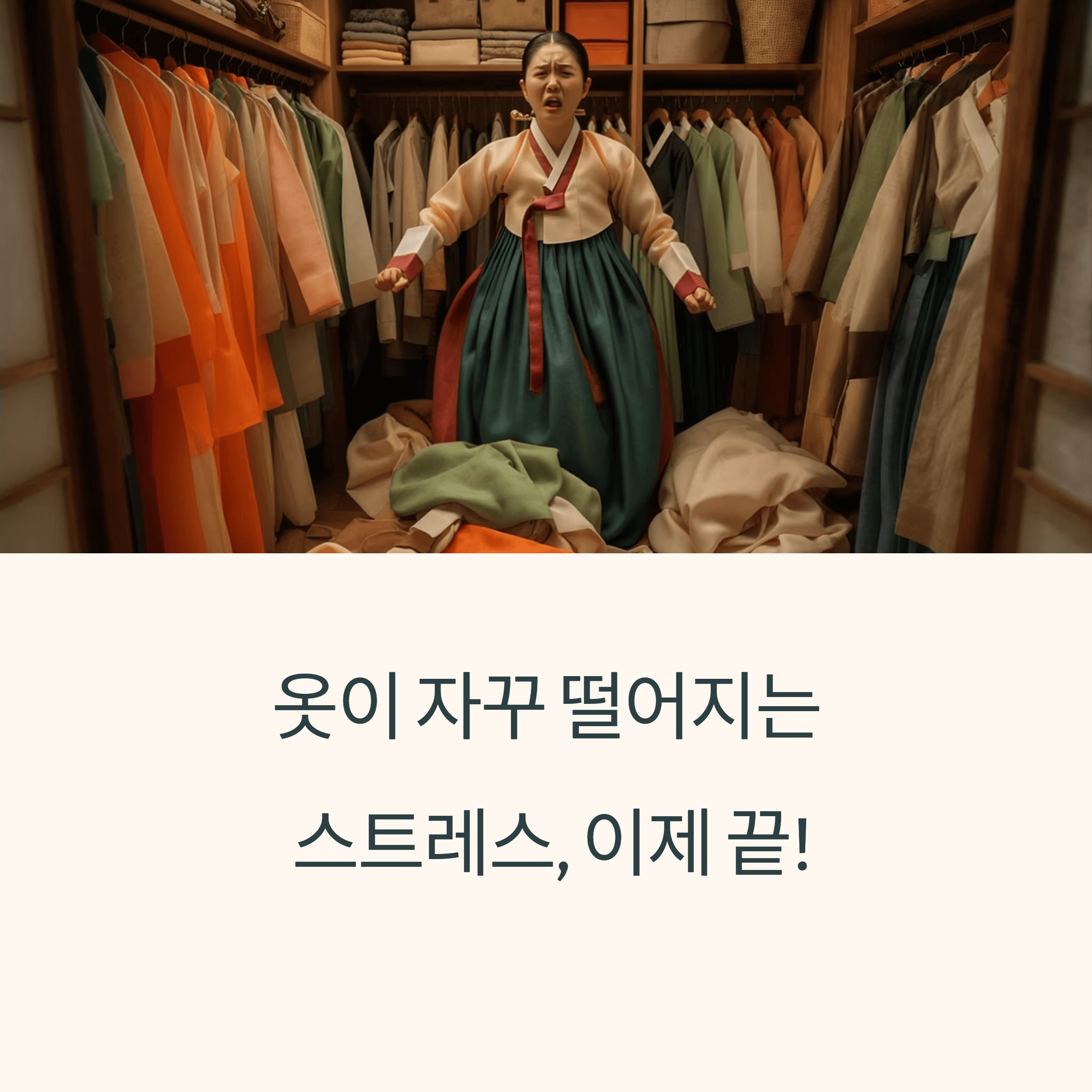 옷걸이 미끄러짐 방지 완벽 해법