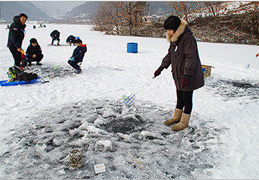 안성 동막골 빙어축제