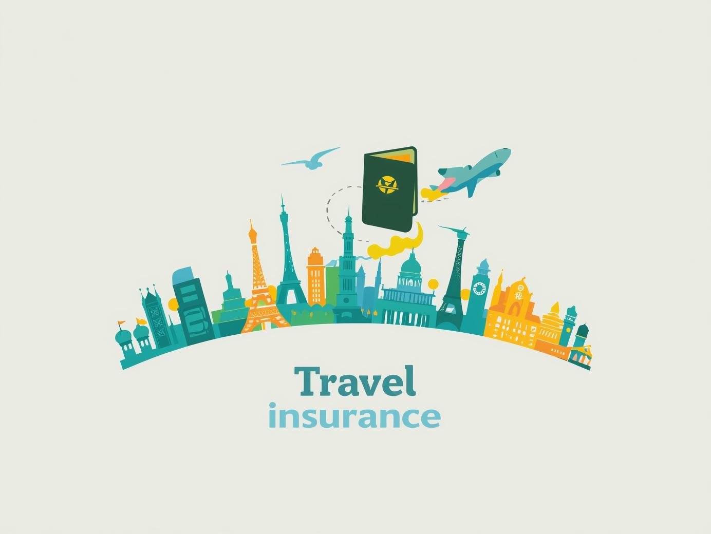 여행자 보험을 소개하고 있는 광고물