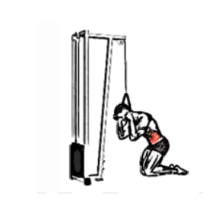 Cable Crunch이완 컨트롤 자세