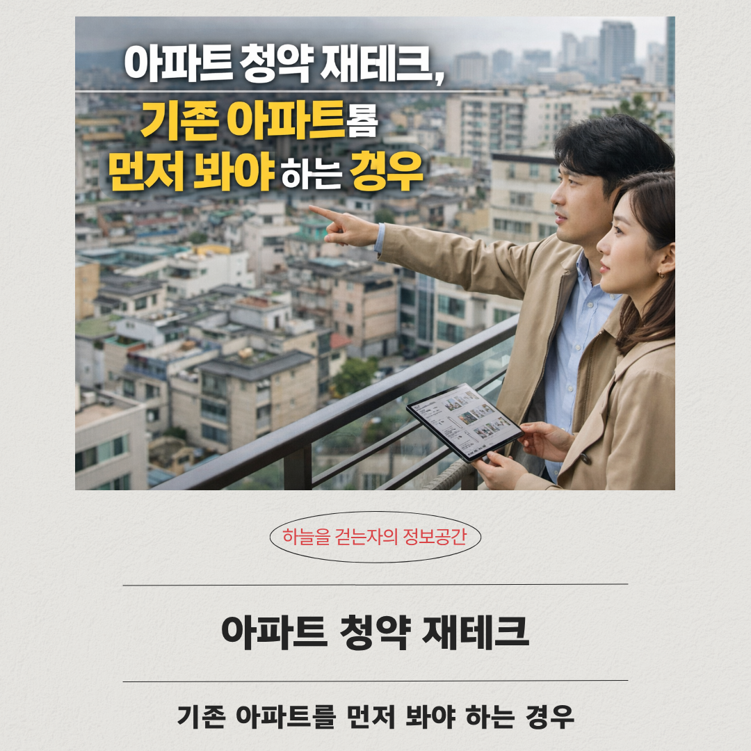 아파트 청약 재테크, 기존 아파트를 먼저 봐야 하는 경우