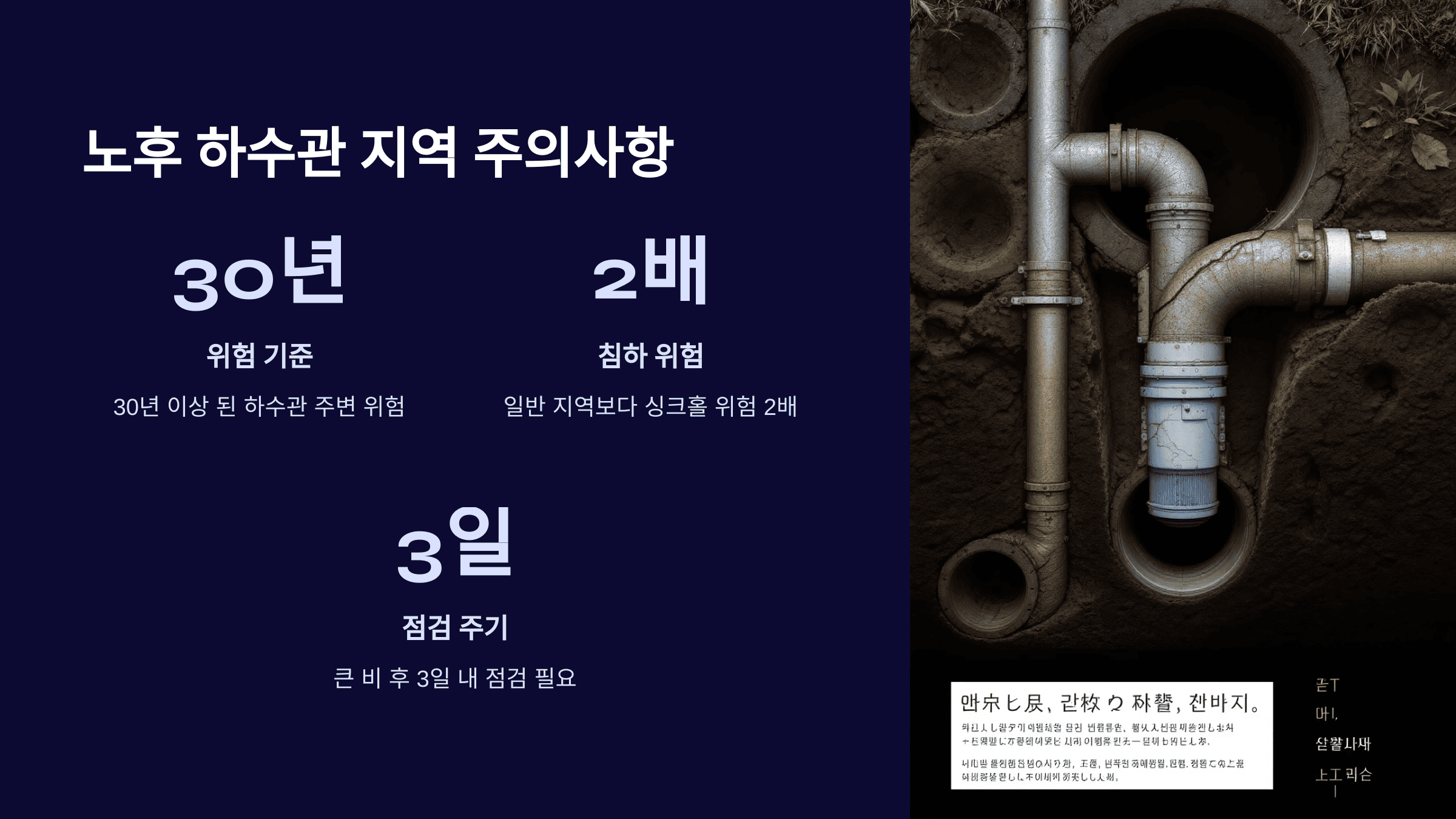 싱크홀 대비 방법