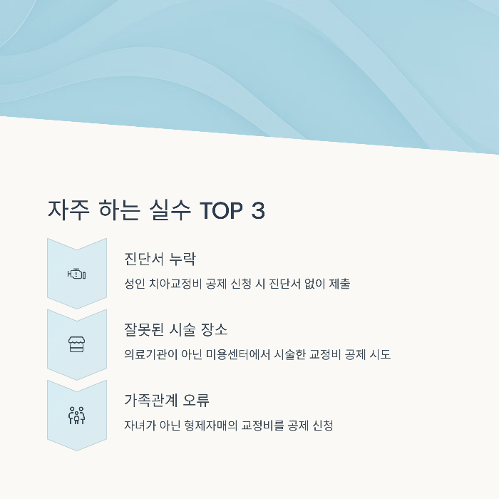 실수하기 쉬운 공제 오류 Top 3