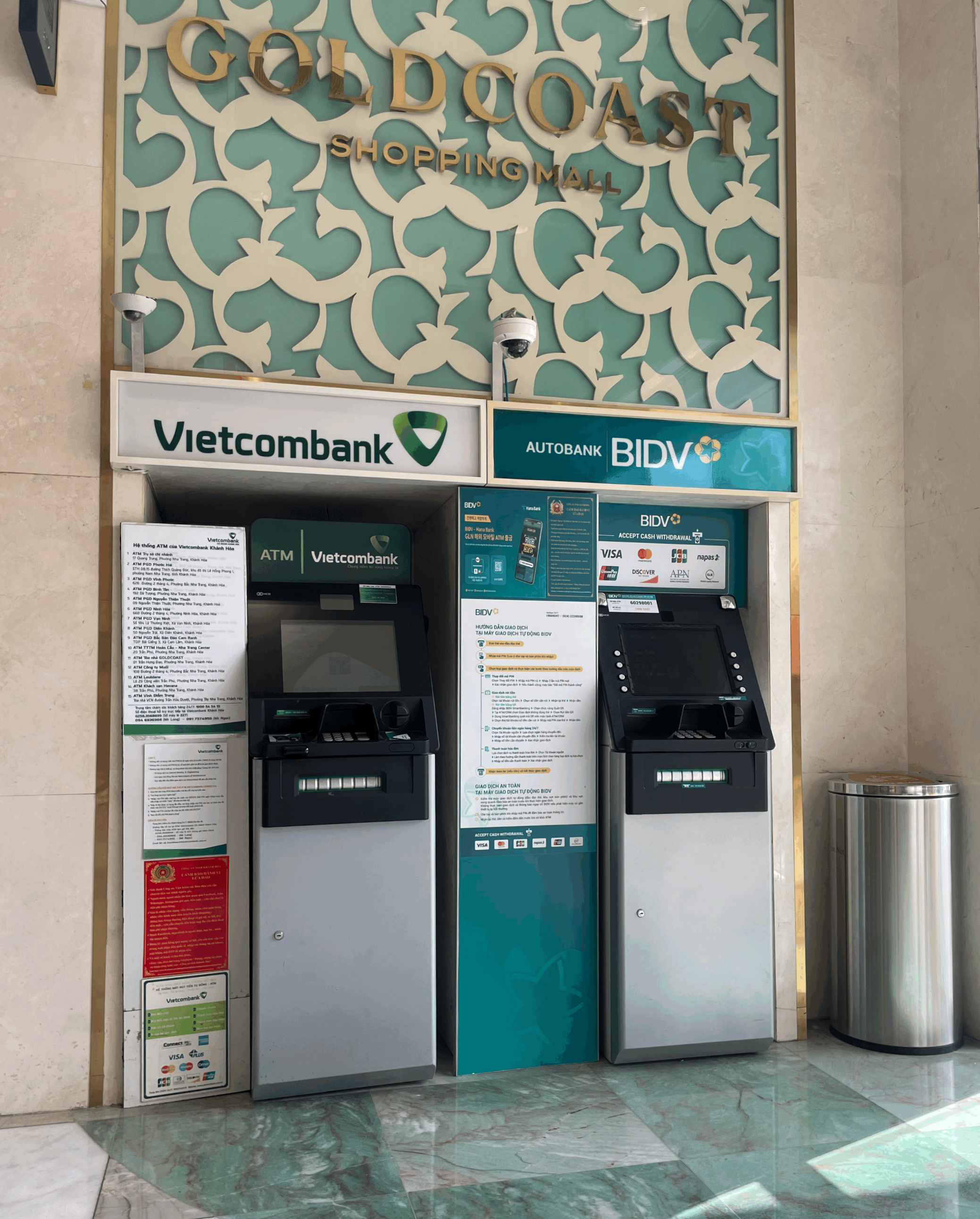 나트랑 롯데마트 1층에 있던 ATM