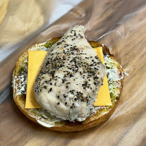  샌드위치 조립 순서 왼쪽위부터 1번 